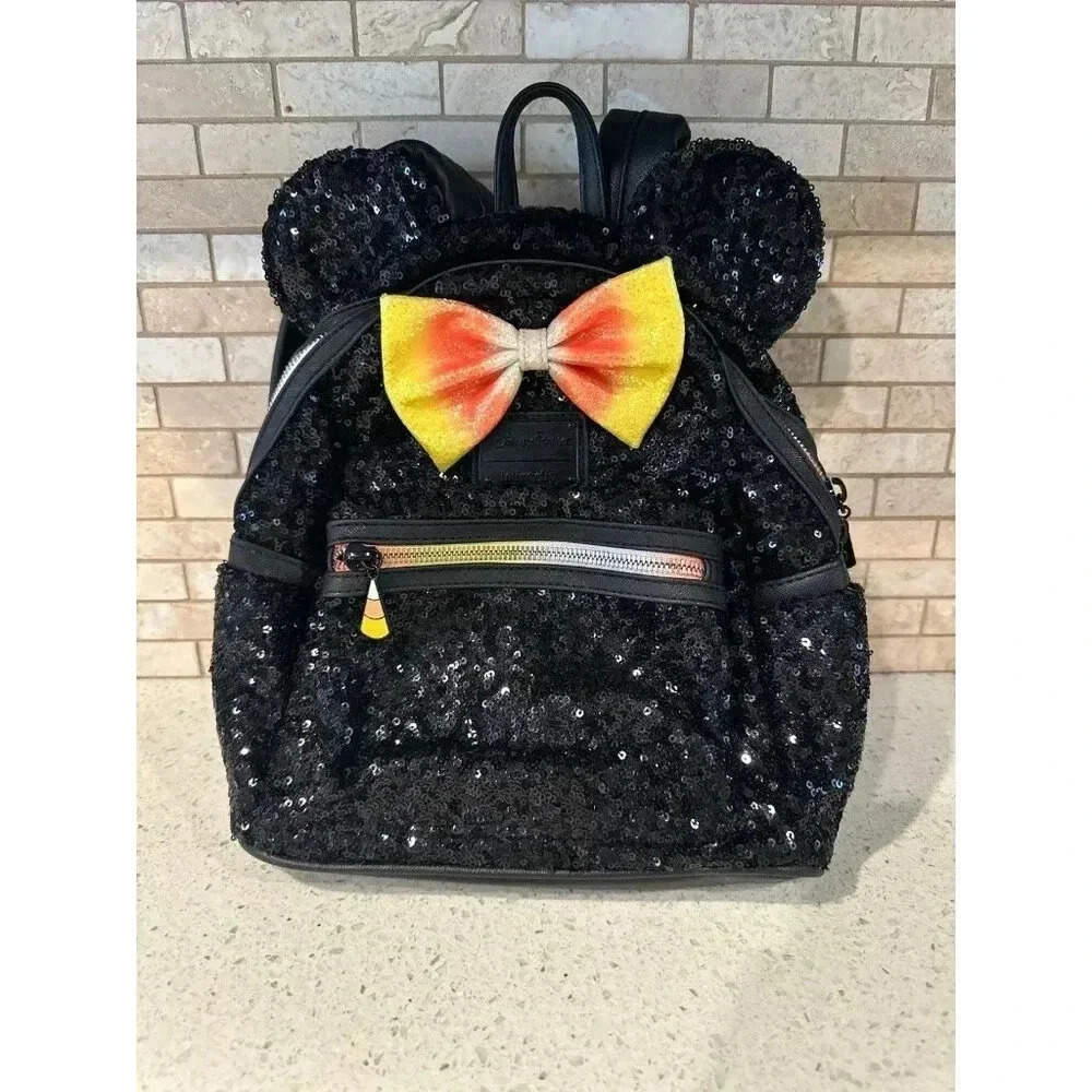 Rare ❤️ Disney parks candy corn loungefly mini backpack‎  bj